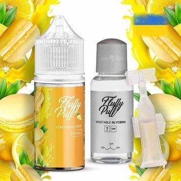 Жижа Fluffy Puff Salt 50 мг (30 мл) Lemon Macaron