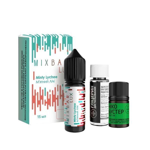 Набір Mix Bar Lux 50 мг (15 мл) Minty Lychee