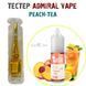 Тестер сольової рідини Адмірал Вейп 50 мг (2 мл) смак Peach Tea