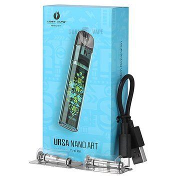 Под-система Lost Vape Ursa Art 800mAh 2.5мл Aqua Blue Pachinko Art