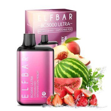 Одноразка Elf Bar BC5000 Ultra 5% вкус Strawberry Watermelon Peach