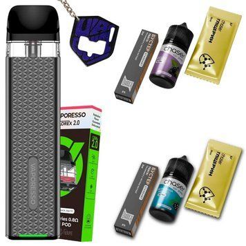 Набір: XROS 3 Mini Space Grey + CHASER FP ULTRA Ягоди та Смородина Ментол
