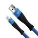 Кабель швидкої зарядки Kumiho K2 Type-C (2.4A) 1м &ndash; Blue фото 3