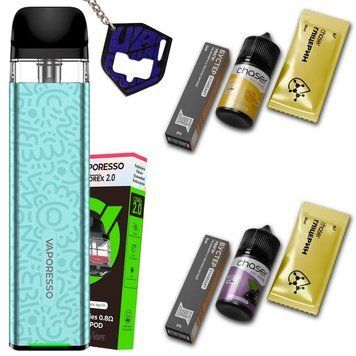 Набір: XROS 3 Mini Aqua Green + CHASER FP ULTRA Жовта Малина та Ягоди