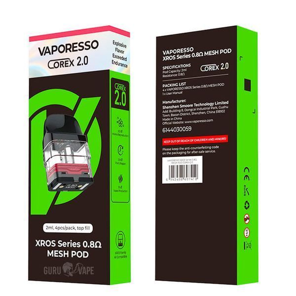 Картриджи VAPORESSO XROS Corex 0.8 Ом (Оригинал)