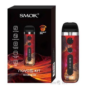 Pod-система SMOK Novo 5 (900 mAh) 2 мл Red Stabilizing Wood