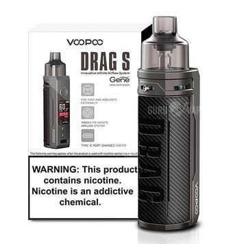 Pod-система Voopoo Drag S 60W 2500 mAh 4.5 мл Carbon Fiber