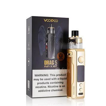 Под-система Voopoo DRAG S (PNP-X) 60W 2500 mAh 5 мл Shield Gold автор фото Guru Vape