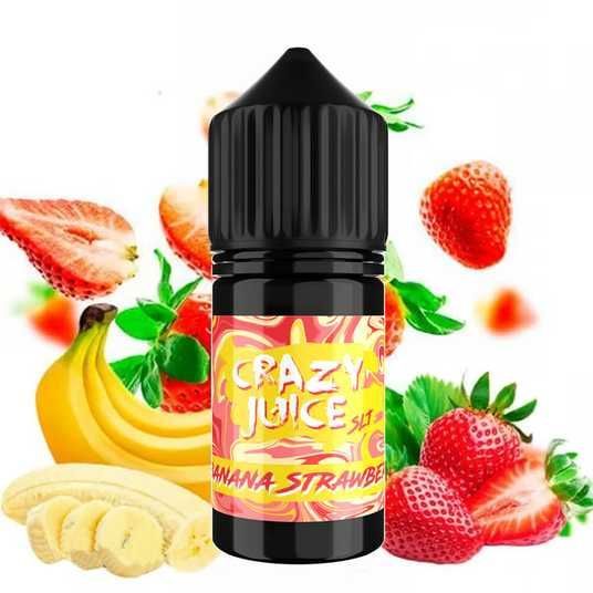 Crazy Juice Salt 30 мл 30 мг Банан Полуниця купити в Guru Vape