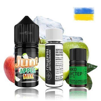 Набор JUNI SILVER ICE Salt 50 мг (30 мл) Яблочный Микс