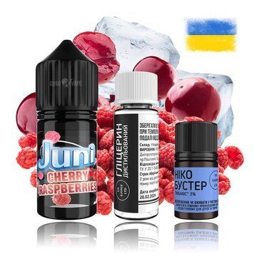 Набор JUNI SILVER ICE Salt 50 мг (30 мл) Вишня Малина