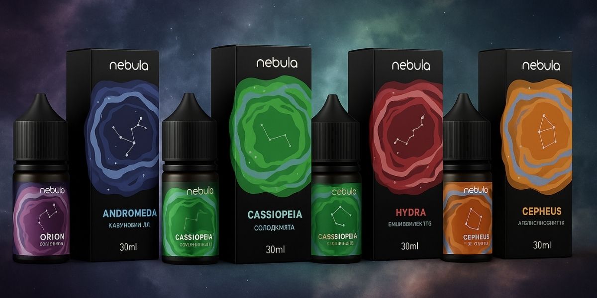 Nebula Salt 30 мл — повна лінійка космічних смаків для pod-систем у магазині Guru Vape