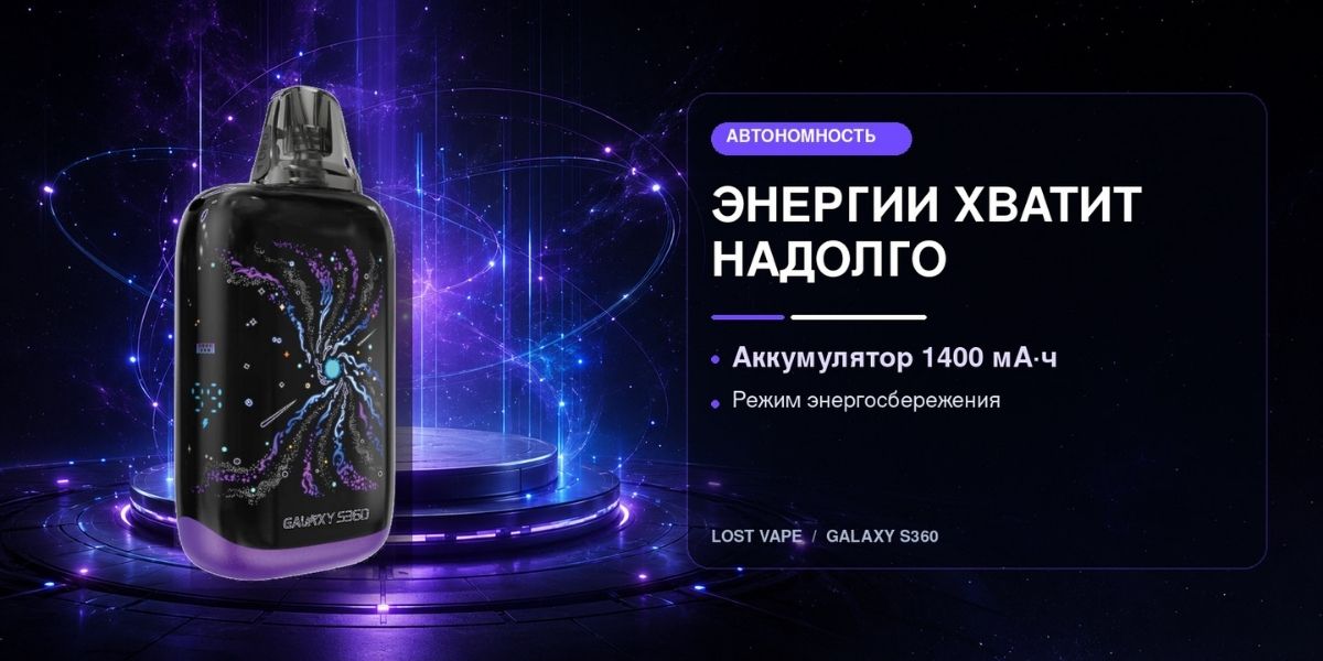 Lost Vape Galaxy S360 до 35 Вт и 1600 мАч