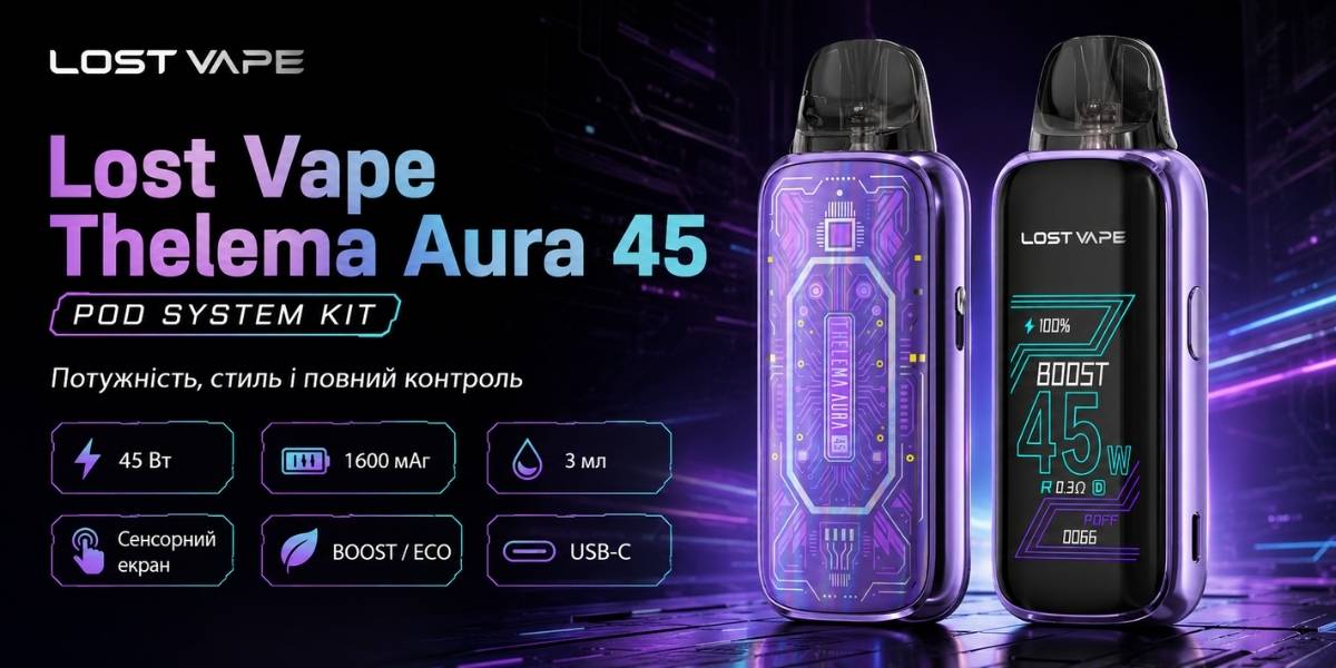 Lost Vape Thelema Aura 45 pod-система 1600 мАг