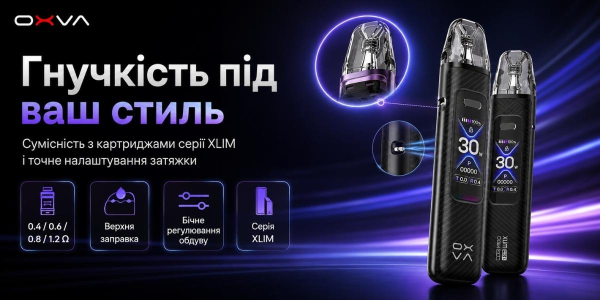 1500 мАг швидка зарядка 5V 2A OXVA XLIM Pro 3