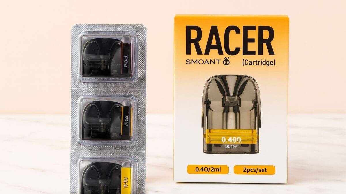 Оригинальные картриджи и испарители Smoant на светлом фоне