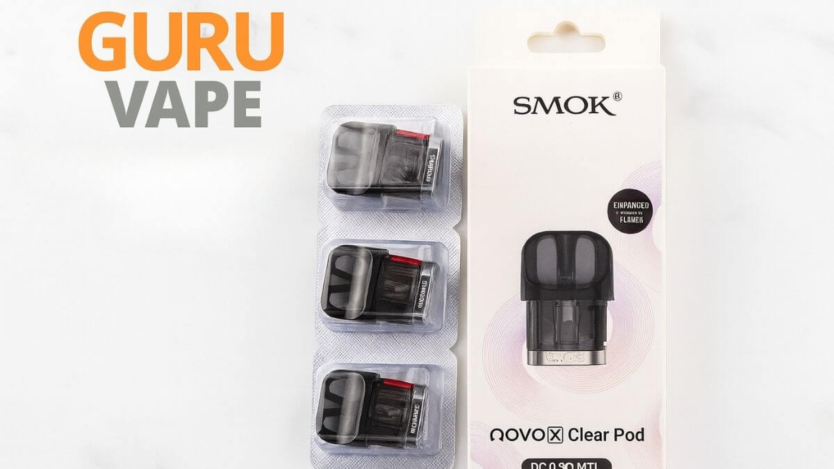 Картриджи и испарители Smok на светлом фоне