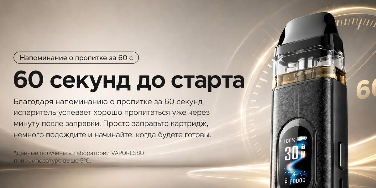 Smart Prime 60 секунд до старта после заправки XROS 6